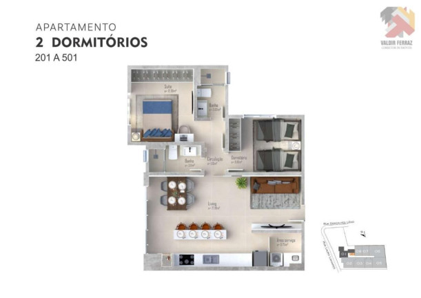 Imagem Apartamento com 2 Quartos à Venda, 68 m² em Trindade - Florianópolis