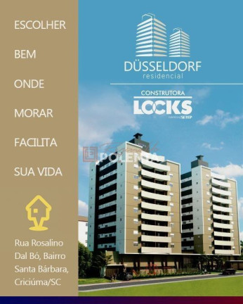 Apartamento com 3 Quartos à Venda, 97 m² em Santa Bárbara - Criciúma