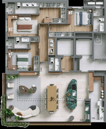 Imagem Apartamento com 3 Quartos à Venda, 150 m² em Campo Belo - São Paulo Imagem Apartamento com 3 Quartos à Venda, 150 m² em Campo Belo - São Paulo