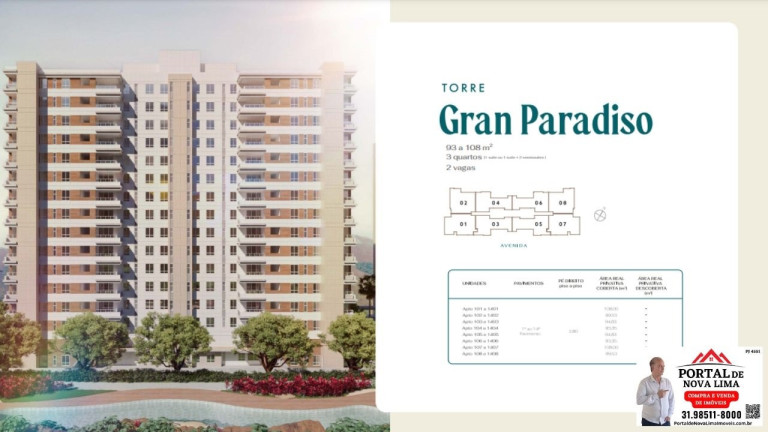 Imagem Apartamento com 4 Quartos à Venda, 94 m² em Vila Da Serra - Nova Lima