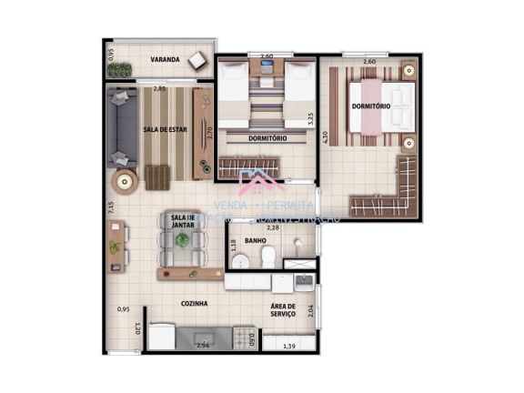 Imagem Apartamento com 3 Quartos à Venda, 71 m² em Vila Santa Maria - Jundiaí