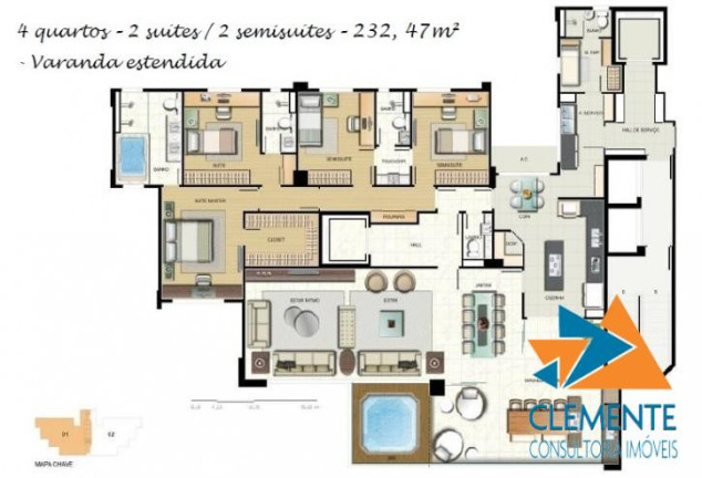 Imagem Apartamento com 4 Quartos à Venda, 222 m² em Gutierrez - Belo Horizonte Imagem Apartamento com 4 Quartos à Venda, 222 m² em Gutierrez - Belo Horizonte