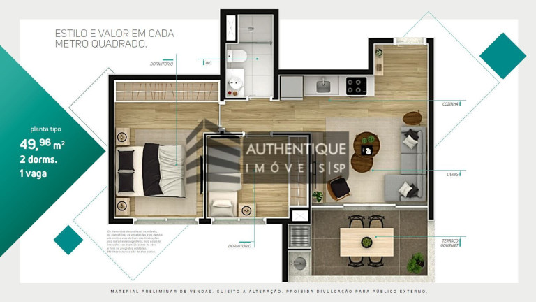 Imagem Apartamento com 2 Quartos à Venda, 49 m² em Jardins - São Paulo Imagem Apartamento com 2 Quartos à Venda, 49 m² em Jardins - São Paulo