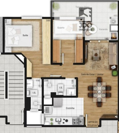 Imagem Apartamento com 2 Quartos à Venda, 62 m² em Tingui - Curitiba