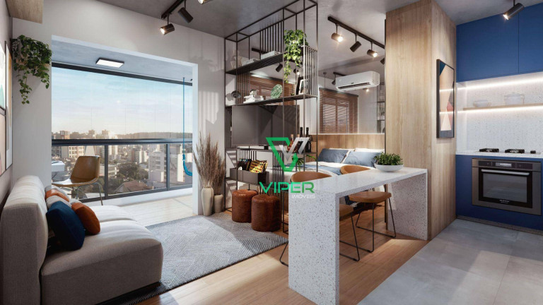 Imagem Studio com 1 Quarto à Venda, 32 m² em Mercês - Curitiba Imagem Studio com 1 Quarto à Venda, 32 m² em Mercês - Curitiba