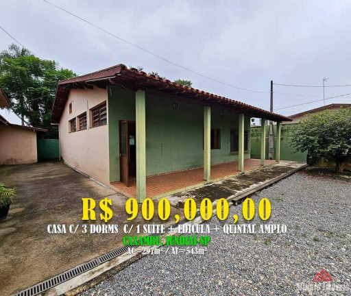 Imagem Casa com 3 Quartos à Venda, 297 m² em Jardim Dona Donata - Jundiaí Imagem Casa com 3 Quartos à Venda, 297 m² em Jardim Dona Donata - Jundiaí