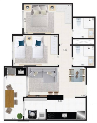 Imagem Apartamento com 2 Quartos à Venda, 68 m² em Guilhermina - Praia Grande Imagem Apartamento com 2 Quartos à Venda, 68 m² em Guilhermina - Praia Grande