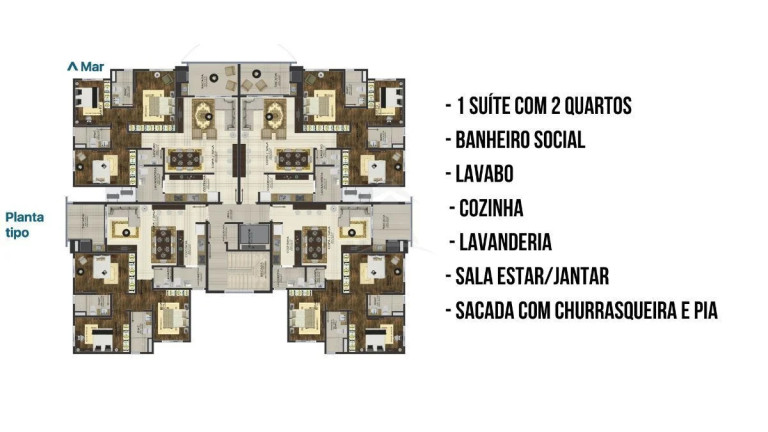 Imagem Apartamento com 3 Quartos à Venda, 90 m² em Mariluz - Itapoá Imagem Apartamento com 3 Quartos à Venda, 90 m² em Mariluz - Itapoá