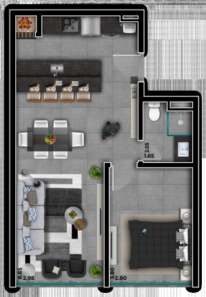 Imagem Apartamento com 1 Quarto à Venda, 49 m² em Atlântida - Xangri-lá Imagem Apartamento com 1 Quarto à Venda, 49 m² em Atlântida - Xangri-lá