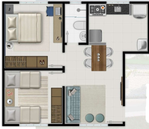 Imagem Imóvel com 2 Quartos à Venda, 46 m² em Posse - Nova Iguaçu Imagem Imóvel com 2 Quartos à Venda, 46 m² em Posse - Nova Iguaçu
