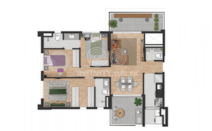 Imagem Apartamento com 3 Quartos à Venda, 91 m² em Brooklin - São Paulo Imagem Apartamento com 3 Quartos à Venda, 91 m² em Brooklin - São Paulo