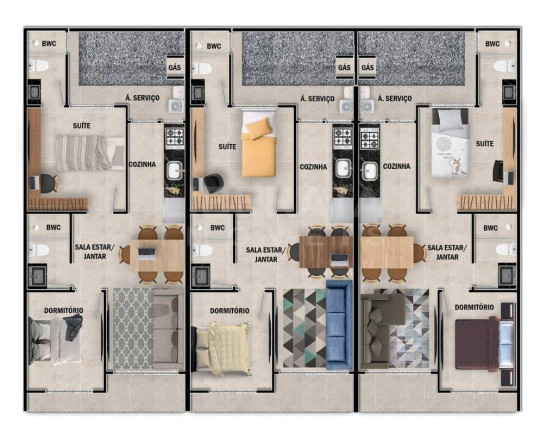 Imagem Casa com 2 Quartos à Venda, 50 m² em Meia Praia - Navegantes Imagem Casa com 2 Quartos à Venda, 50 m² em Meia Praia - Navegantes