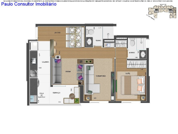 Imagem Apartamento com 2 Quartos à Venda, 54 m² em Centro - Diadema