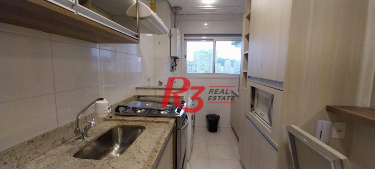 Imagem Apartamento com 1 Quarto para Alugar, 50 m² em Gonzaga - Santos