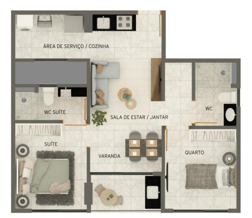 Imagem Apartamento com 1 Quarto à Venda, 38 m² em Praia Formosa - Cabedelo Imagem Apartamento com 1 Quarto à Venda, 38 m² em Praia Formosa - Cabedelo