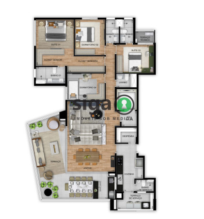 Imagem Apartamento com 4 Quartos à Venda, 196 m² em Sumarezinho - São Paulo Imagem Apartamento com 4 Quartos à Venda, 196 m² em Sumarezinho - São Paulo