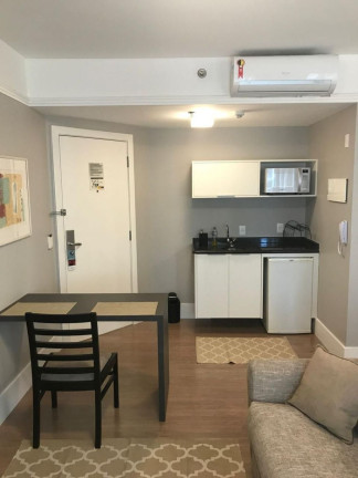 Imagem Flat com 1 Quarto à Venda, 30 m² em Moema - São Paulo Imagem Flat com 1 Quarto à Venda, 30 m² em Moema - São Paulo