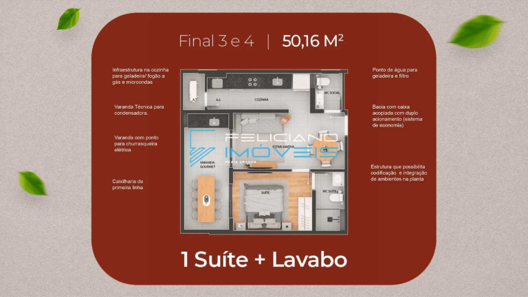 Imagem Apartamento com 1 Quarto à Venda, 52 m² em Guilhermina - Praia Grande Imagem Apartamento com 1 Quarto à Venda, 52 m² em Guilhermina - Praia Grande