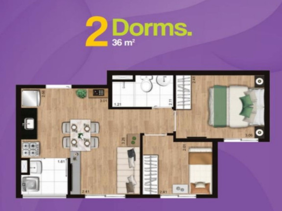 Imagem Imóvel com 2 Quartos à Venda, 36 m² em Campo Limpo - São Paulo Imagem Imóvel com 2 Quartos à Venda, 36 m² em Campo Limpo - São Paulo