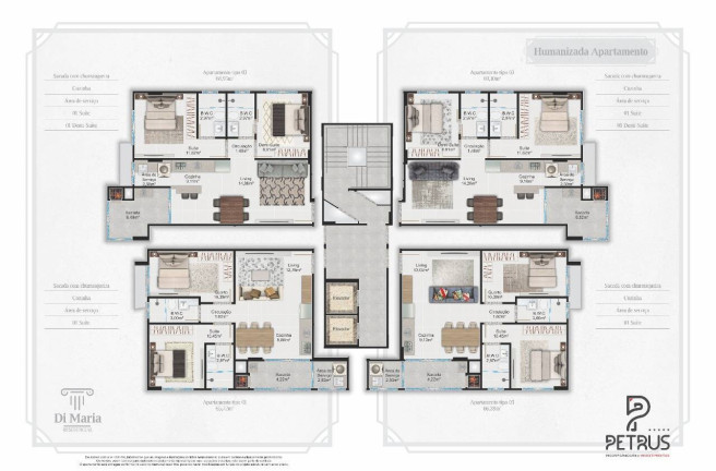 Imagem Apartamento com 2 Quartos à Venda, 68 m² em Morretes - Itapema
