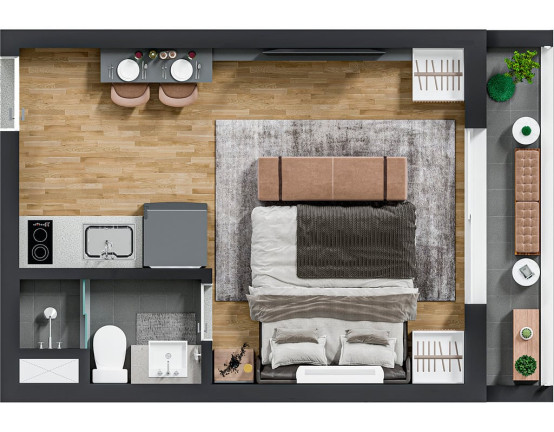 Apartamento à Venda, 24 m² em Pinheiros - São Paulo