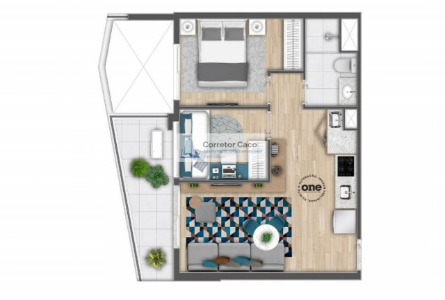 Imagem Apartamento com 2 Quartos à Venda, 45 m² em Santo Amaro - São Paulo Imagem Apartamento com 2 Quartos à Venda, 45 m² em Santo Amaro - São Paulo