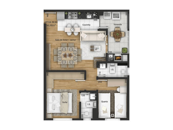 Imagem Apartamento com 2 Quartos à Venda, 72 m² em Tingui - Curitiba
