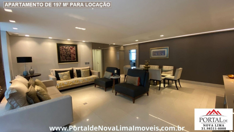 Imagem Apartamento com 4 Quartos para Alugar, 244 m² em Vila Da Serra - Nova Lima