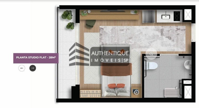 Imagem Apartamento com 2 Quartos à Venda, 54 m² em Brooklin - São Paulo
