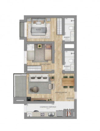 Imagem Apartamento com 3 Quartos à Venda, 100 m² em Centro  - Canela