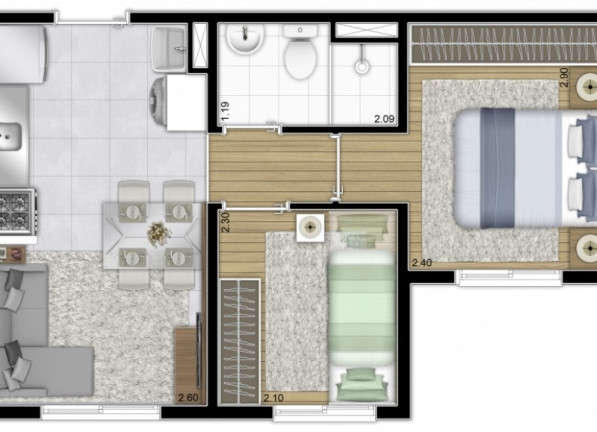 Imagem Apartamento com 2 Quartos à Venda, 32 m² em Sacomã - São Paulo Imagem Apartamento com 2 Quartos à Venda, 32 m² em Sacomã - São Paulo