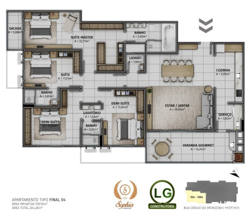 Imagem Apartamento com 4 Quartos à Venda, 204 m² em Floresta - São Jose