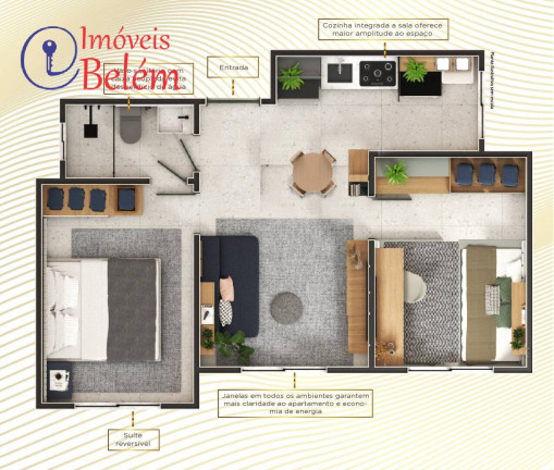 Imagem Apartamento com 2 Quartos à Venda, 41 m² em Coqueiro - Belém Imagem Apartamento com 2 Quartos à Venda, 41 m² em Coqueiro - Belém