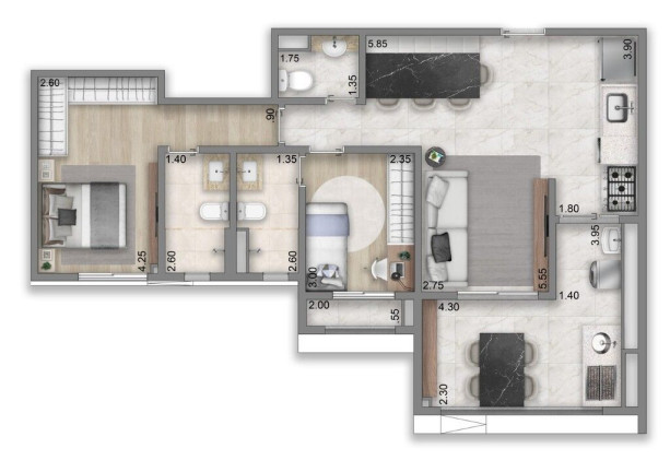 Imagem Apartamento com 2 Quartos à Venda, 82 m² em Jardim Vila Mariana - São Paulo Imagem Apartamento com 2 Quartos à Venda, 82 m² em Jardim Vila Mariana - São Paulo