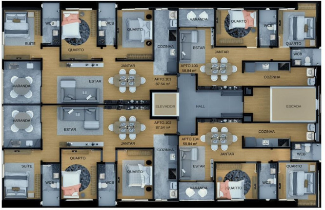 Imagem Apartamento com 2 Quartos à Venda, 64 m² em Camboinha - Cabedelo Imagem Apartamento com 2 Quartos à Venda, 64 m² em Camboinha - Cabedelo
