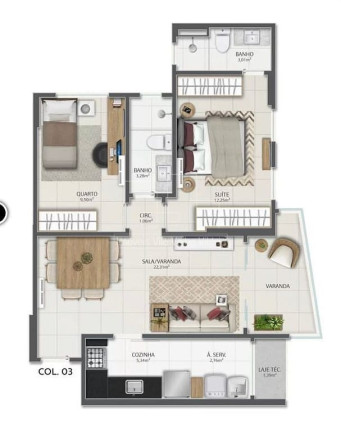 Apartamento com 2 Quartos à Venda, 70 m² em Praia Do Suá - Vitória