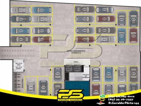 Imagem Apartamento com 2 Quartos à Venda, 59 m² em Cabo Branco - João Pessoa Imagem Apartamento com 2 Quartos à Venda, 59 m² em Cabo Branco - João Pessoa