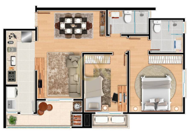 Imagem Apartamento à Venda,  em América - Joinville