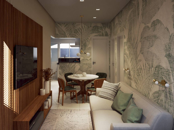 Imagem Casa de Condomínio com 2 Quartos à Venda, 75 m² em Maracanã - Praia Grande