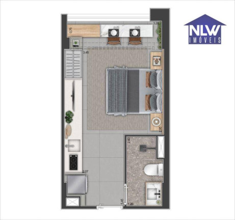 Studio com 1 Quarto à Venda, 25 m² em Bela Vista - São Paulo