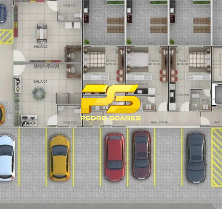 Imagem Flat com 1 Quarto à Venda, 23 m² em água Fria - João Pessoa Imagem Flat com 1 Quarto à Venda, 23 m² em água Fria - João Pessoa