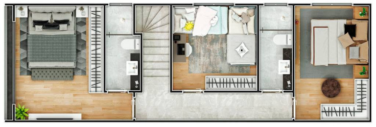 Imagem Sobrado com 3 Quartos à Venda, 89 m² em Guilhermina - Praia Grande