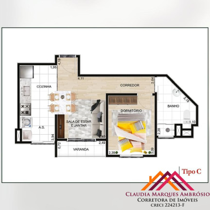 Imagem Apartamento com 2 Quartos à Venda, 45 m² em Laranjeiras - Caieiras