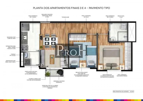 Imagem Apartamento com 2 Quartos à Venda, 42 m² em Dos Casa - São Bernardo Do Campo