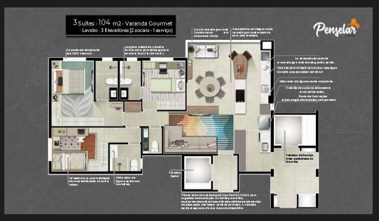 Imagem Apartamento com 3 Quartos à Venda, 104 m² em Centro - São Caetano Do Sul Imagem Apartamento com 3 Quartos à Venda, 104 m² em Centro - São Caetano Do Sul