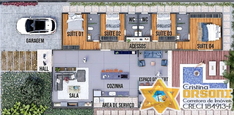 Imagem Casa de Condomínio com 4 Quartos à Venda, 400 m² em Ubatuba Country - Ubatuba Imagem Casa de Condomínio com 4 Quartos à Venda, 400 m² em Ubatuba Country - Ubatuba