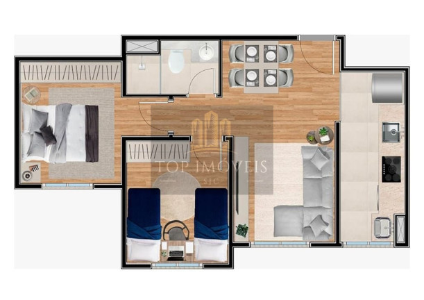 Imagem Apartamento com 2 Quartos à Venda, 60 m² em Jardim Das Paineiras I - São José Dos Campos Imagem Apartamento com 2 Quartos à Venda, 60 m² em Jardim Das Paineiras I - São José Dos Campos