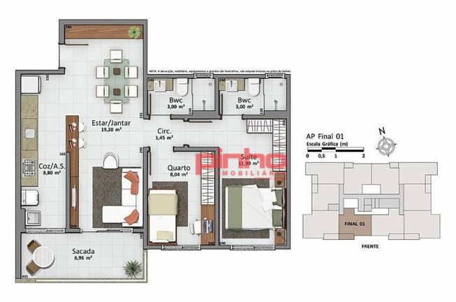 Imagem Apartamento com 2 Quartos à Venda, 57 m² em Cidade Universitária Pedra Branca - Palhoça Imagem Apartamento com 2 Quartos à Venda, 57 m² em Cidade Universitária Pedra Branca - Palhoça
