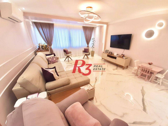 Apartamento com 3 Quartos à Venda, 216 m² em Gonzaga - Santos