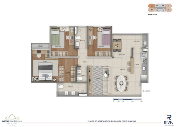 Imagem Apartamento com 2 Quartos à Venda, 54 m² Imagem Apartamento com 2 Quartos à Venda, 54 m²